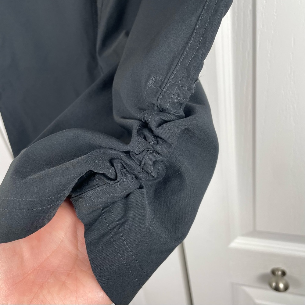 NWOT Eddie Bauer Tech Capri Pants Women’s 12 Black Utility Outdoor Hiking Cinch - Picture 7 of 16
